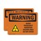Signmission Radiation & Laser Sign, 7 in H x 10 in W, Plastic, Rectangle OS-2PACK-WS-P-710-L-12788 - alternate 1